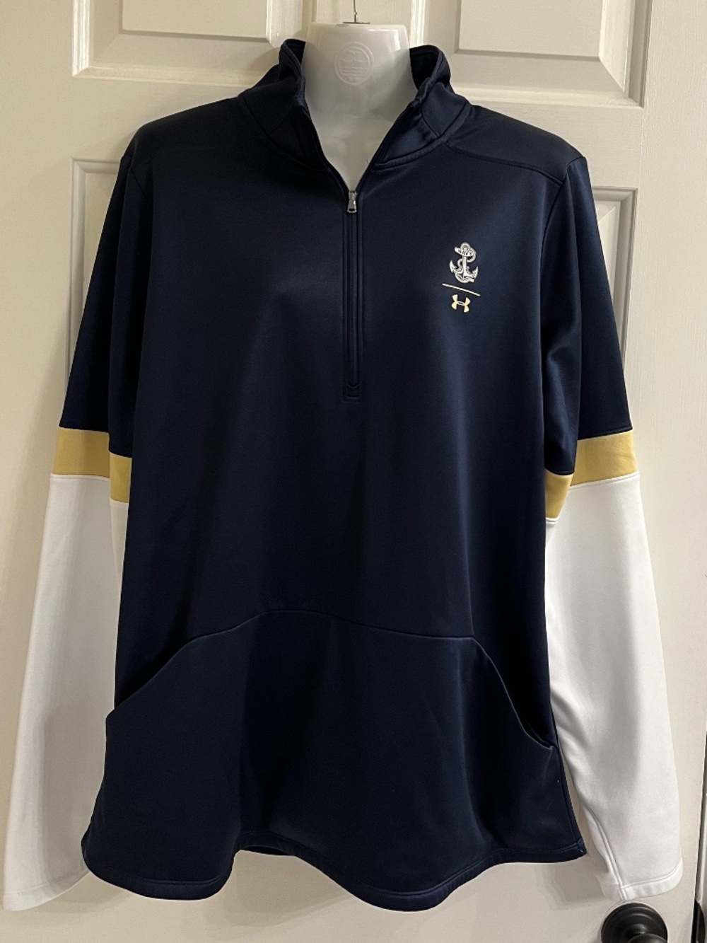 USNA Women’s Under Armour Quarter Zip Tech Sweat Shirt Pullover Size 2XL